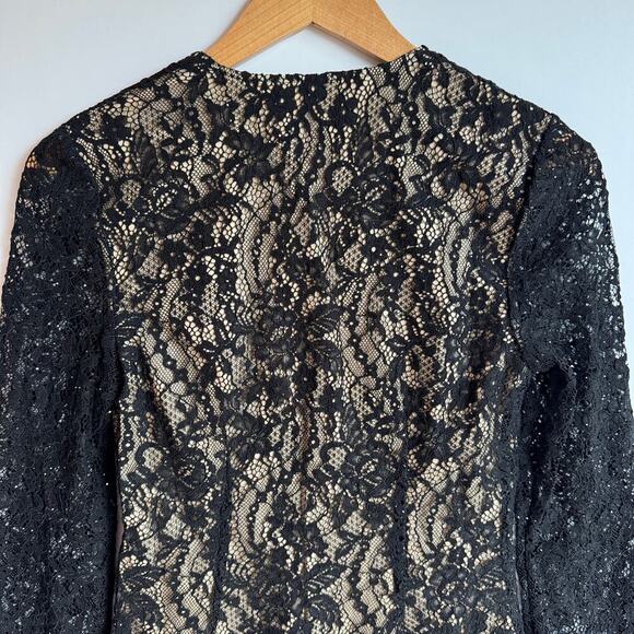Rumored Black Lace and Sequins Mini Dress NWT - Picture 5 of 16